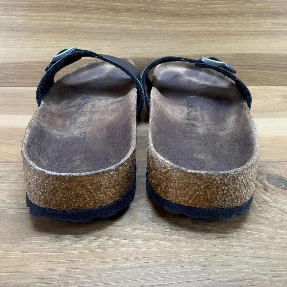 Birkenstock Madrid Slide Sandals Womens 10 N EU 41 Pewter Birko